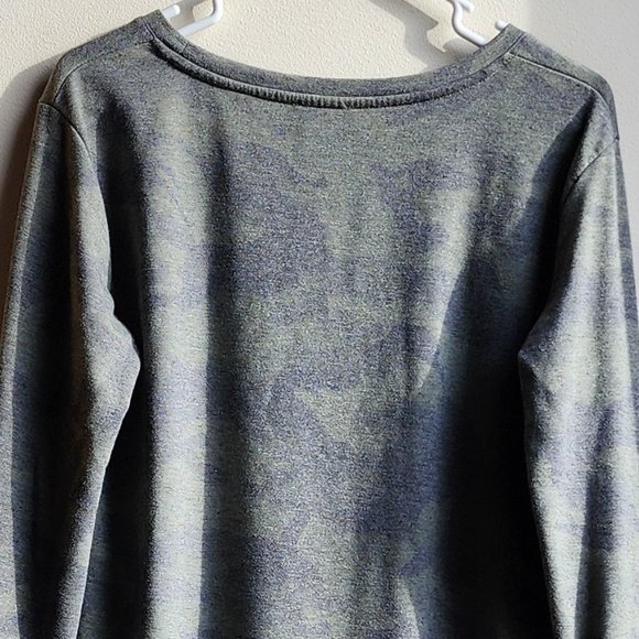 Jane and Delancey Green/Gray Scoop Neck Camouflaged Jersey Size Medium - Picture 12 of 13